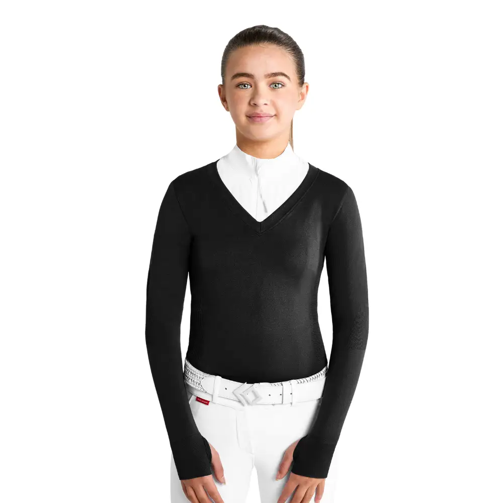Aztec Diamond Young Rider Show Sweater Black