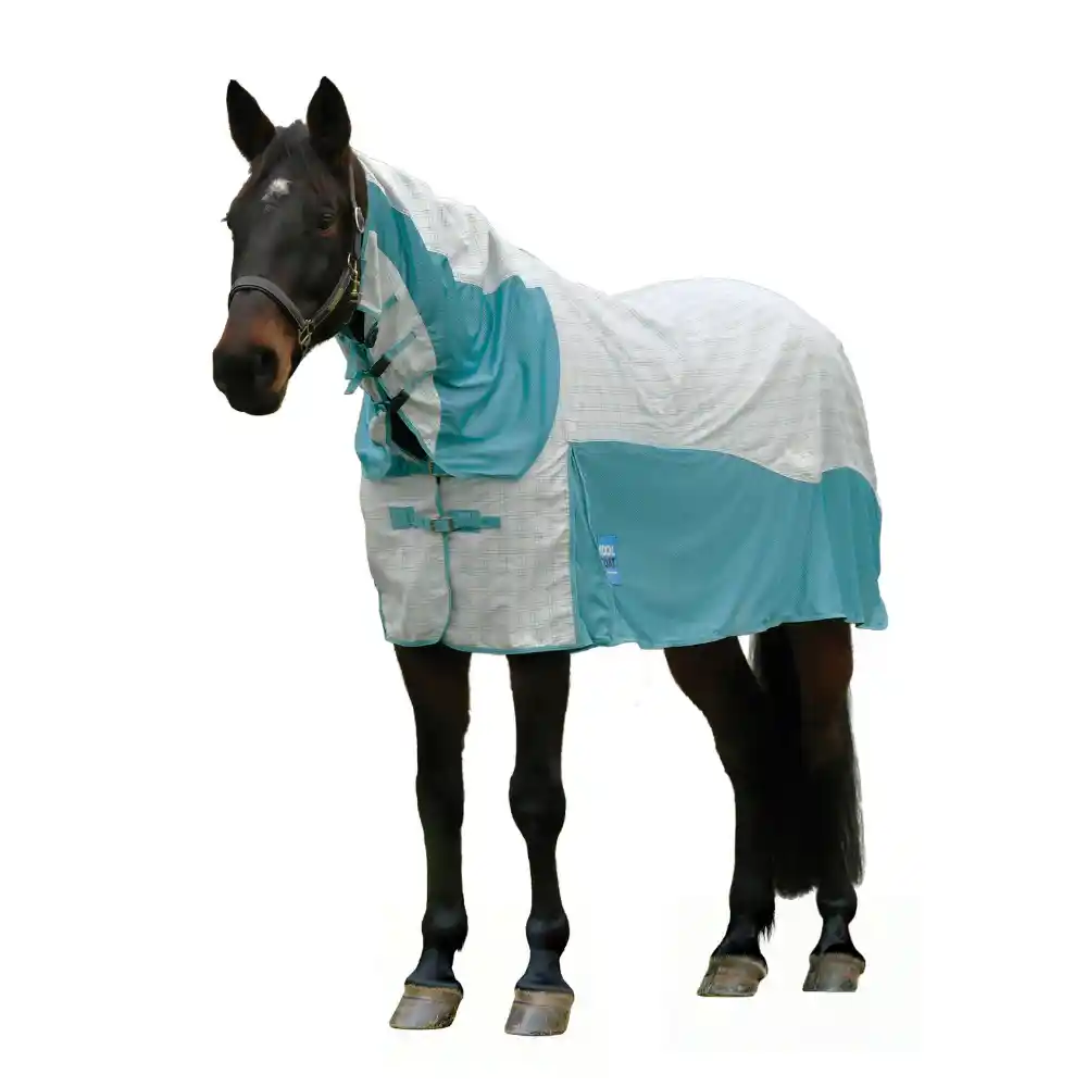 Kool Coat Cotton Airstream II Detach-A-Neck White Mint