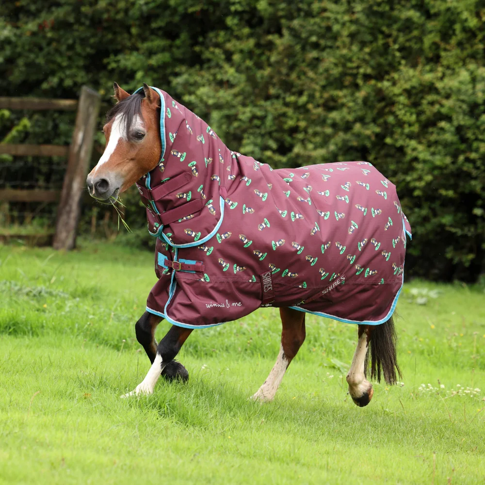 Shires Winnie & Me 200 Turnout Rug Maroon