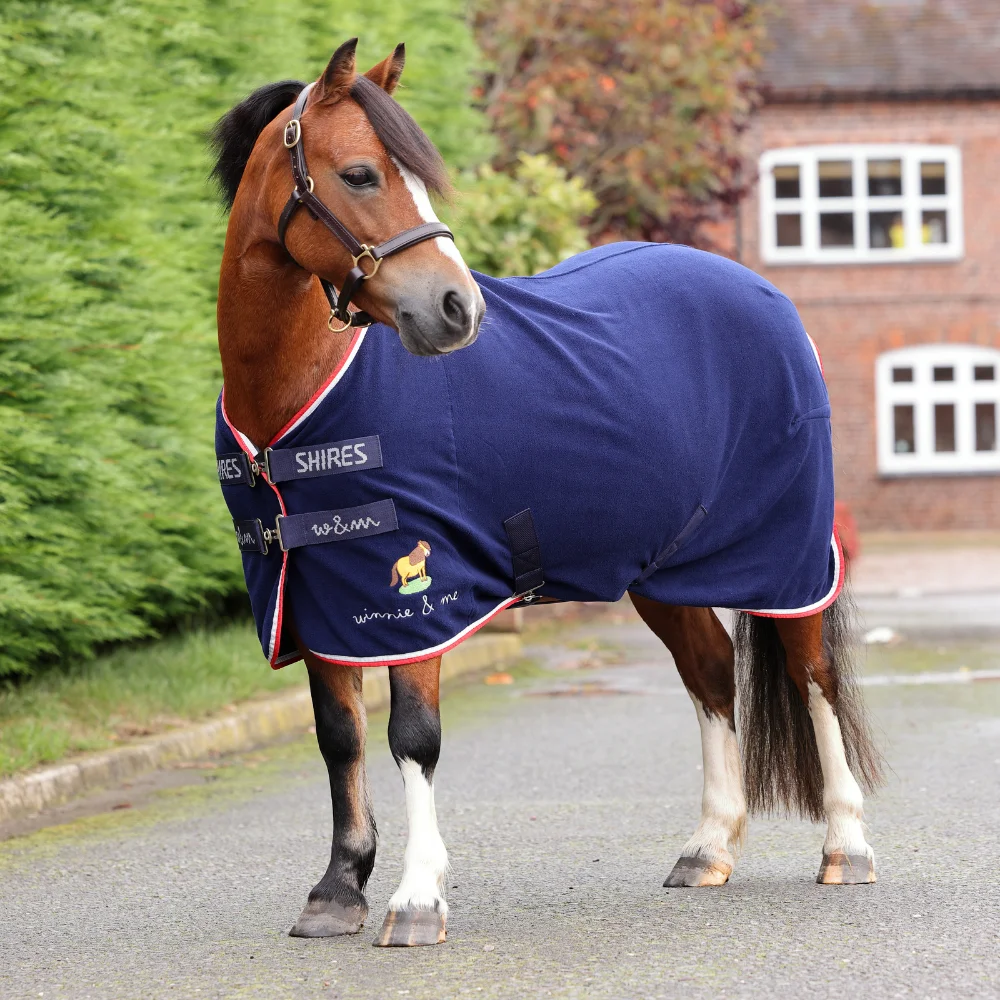 Shires Winnie & Me Fleece Rug Navy
