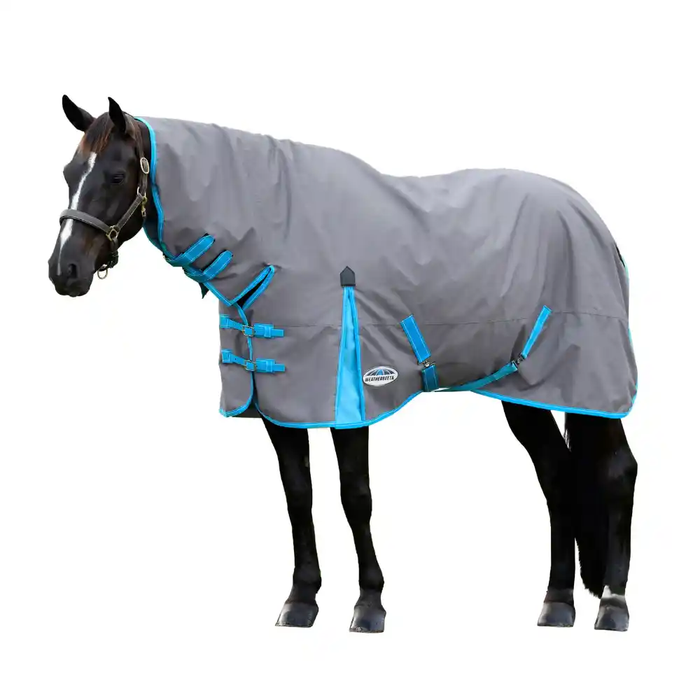 Weatherbeeta Comfitec Classic Combo Neck Lite Plus Grey Bright Blue White