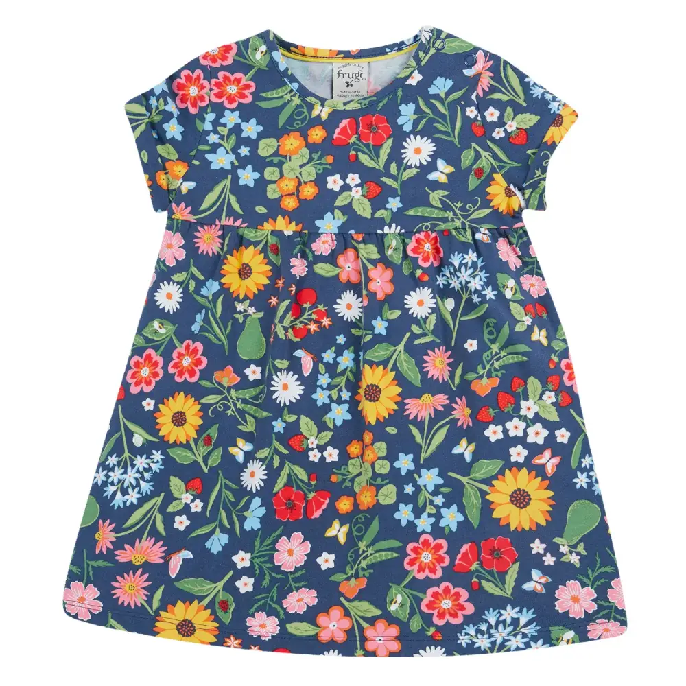 Frugi Childrens Ellen Dress Potager Garden