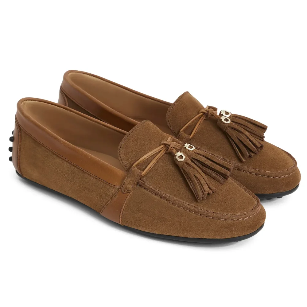 Fairfax & Favor Ladies Rutland Driving Shoe Tan Suede