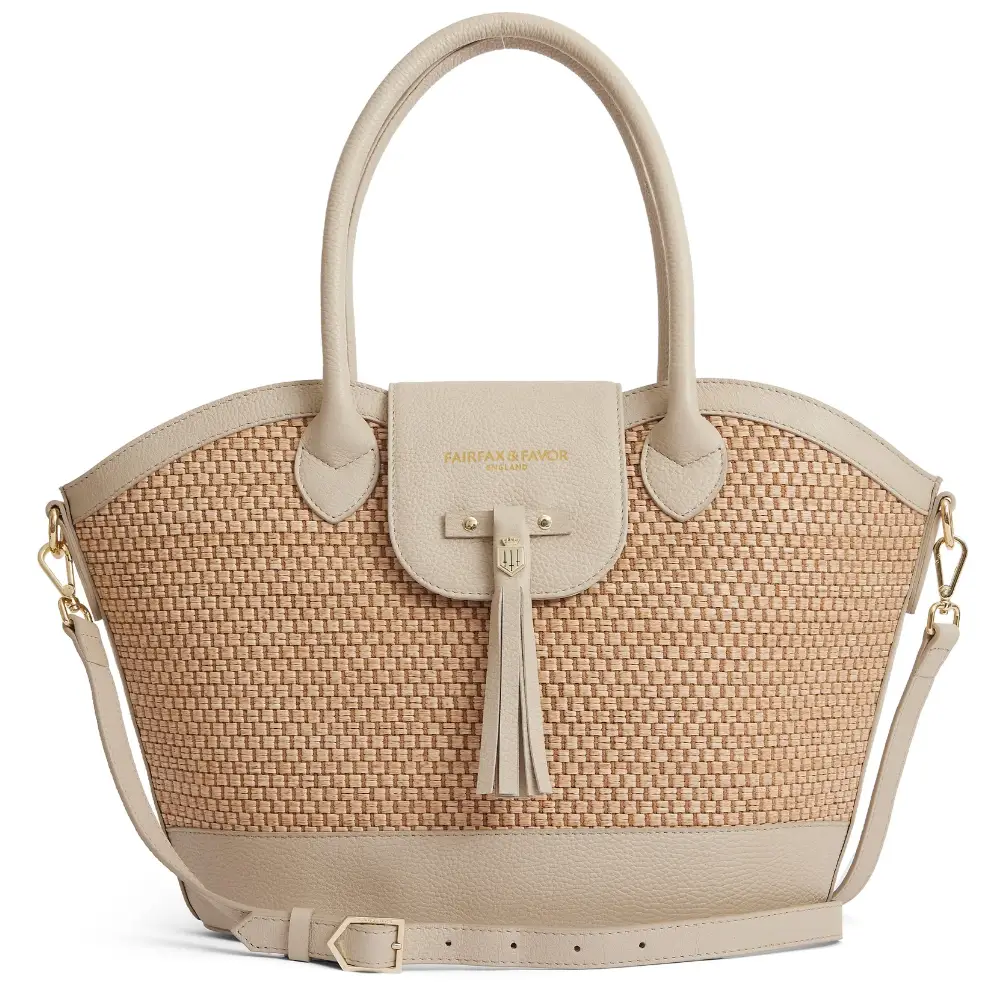 Fairfax & Favor Windsor Basket Bag Stone