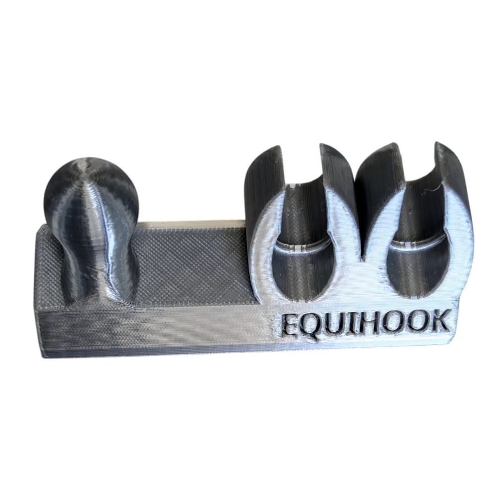 EquiHook Magnetic Kit & Whip Holder Metallic Silver