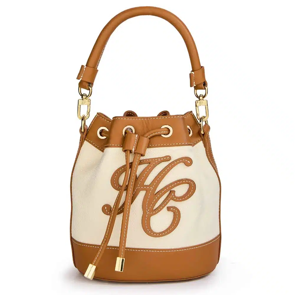 Holland Cooper Amalfi Bucket Bag Tan Canvas