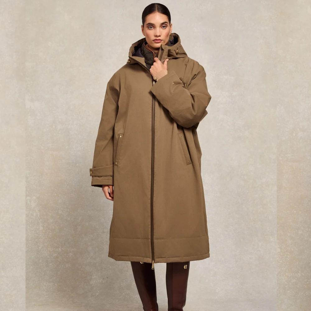 Holland Cooper One Size Lightweight Waterproof Coat Mink