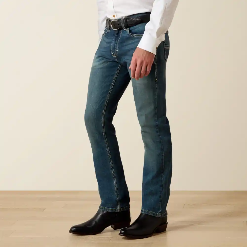 Ariat Mens M8 Modern Tekstretch Sebastian Slim Leg Jean Grafton