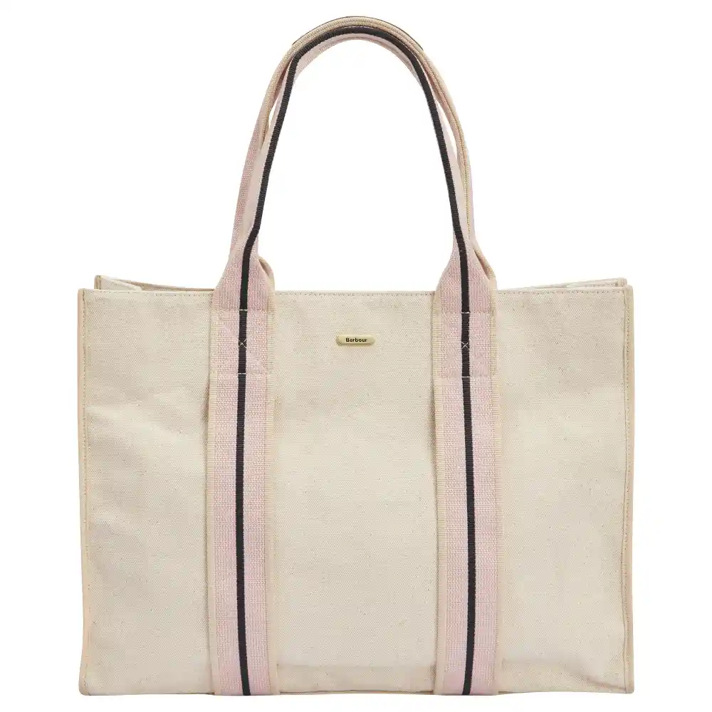 Barbour Ladies Madison Square Beach Tote Bag Ecru
