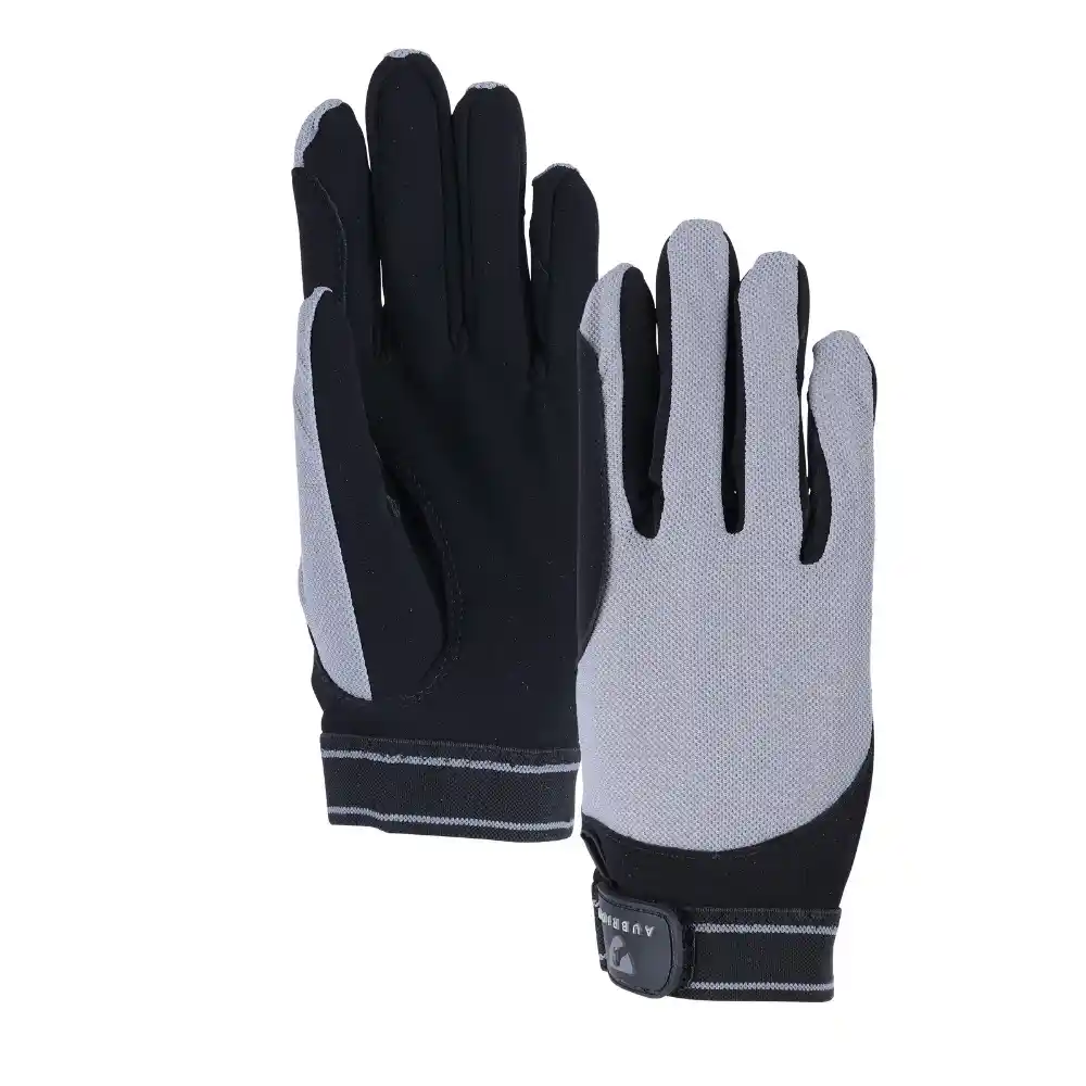 Shires Aubrion Adults Stratos Sportfit Riding Gloves Grey