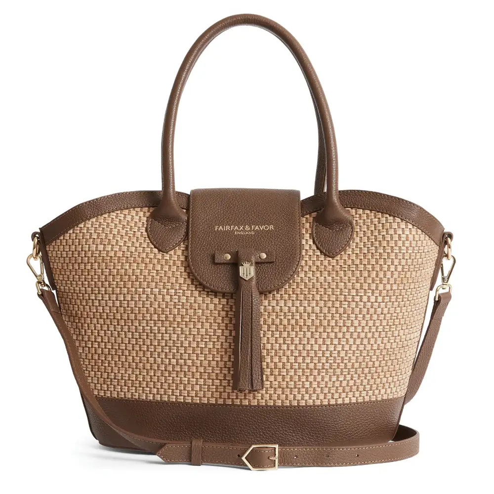 Fairfax & Favor Windsor Basket Bag Tan