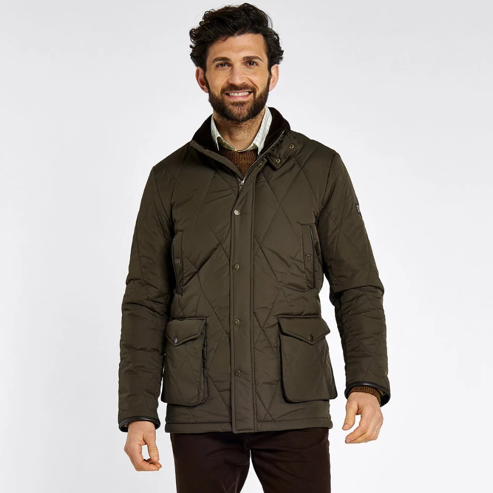 Dubarry Mens Farmley Quilted Jacket Olive