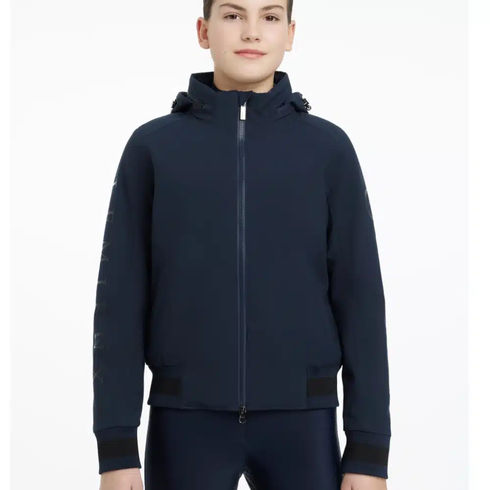 LeMieux Childrens Young Rider Team Waterproof Jacket Navy