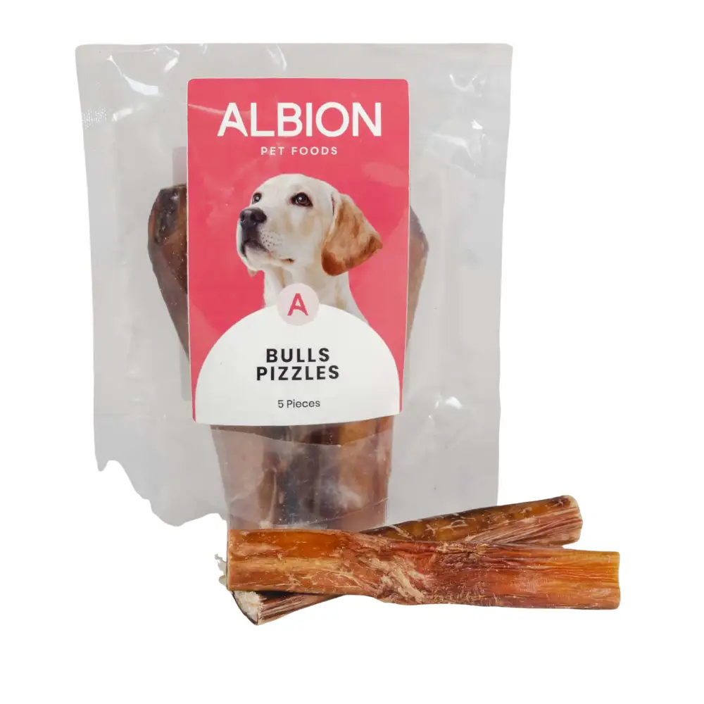 Albion Bulls Pizzles Dog Treats 5 Pack