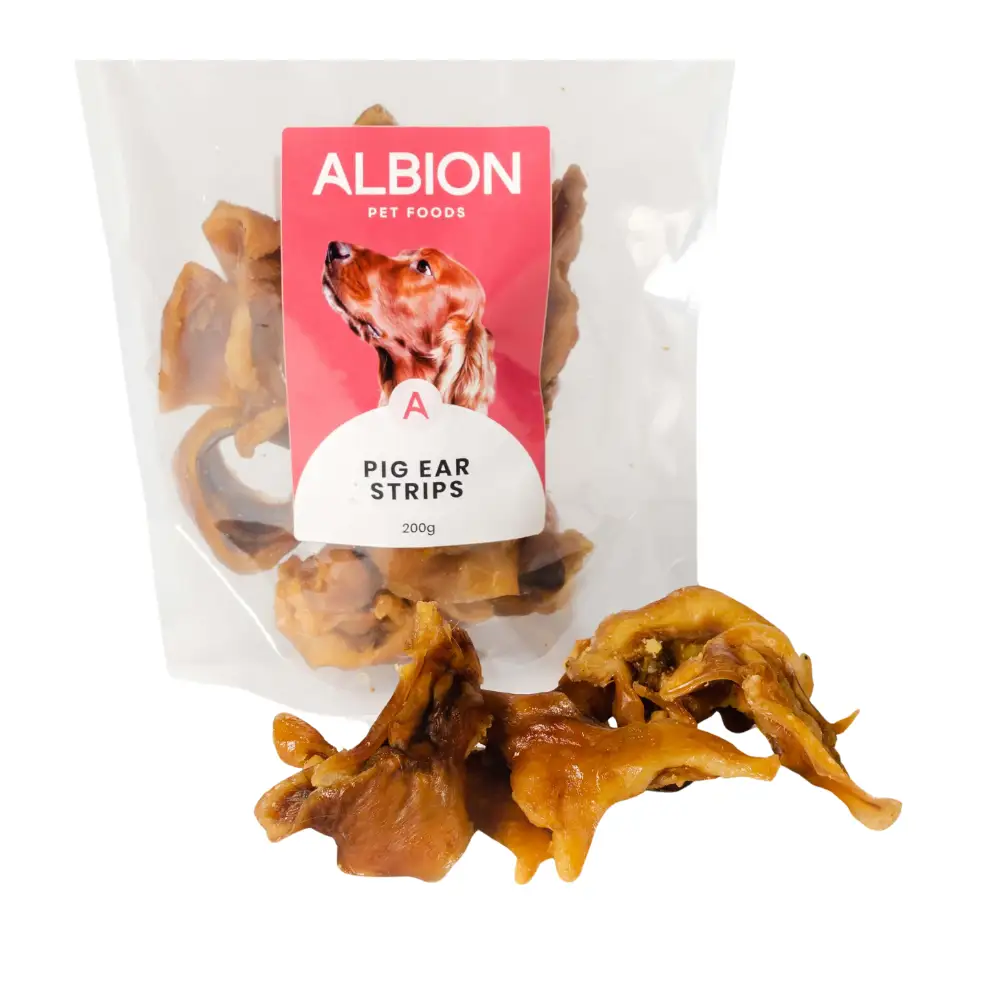 Albion Pig Ear Strips Dog Treats