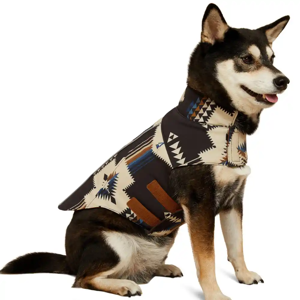 Ariat Acc Team Softshell Dog  Jacket Thornstone Print Black