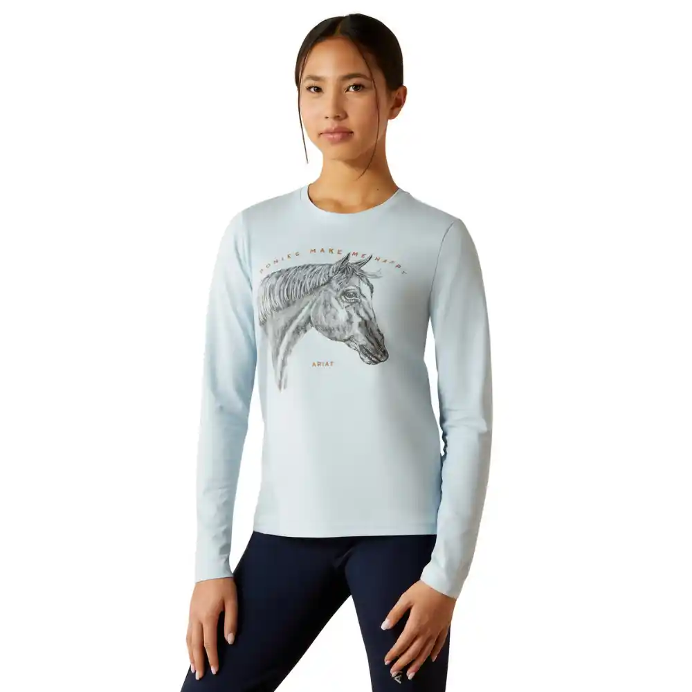Ariat Childrens Happy T-Shirt Skyway