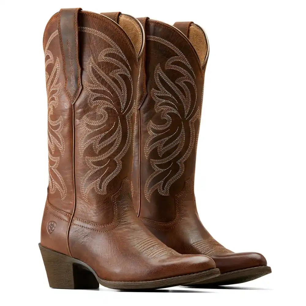 Ariat Ladies Heritage J Toe Stretchfit Western Boot Sassy Brown
