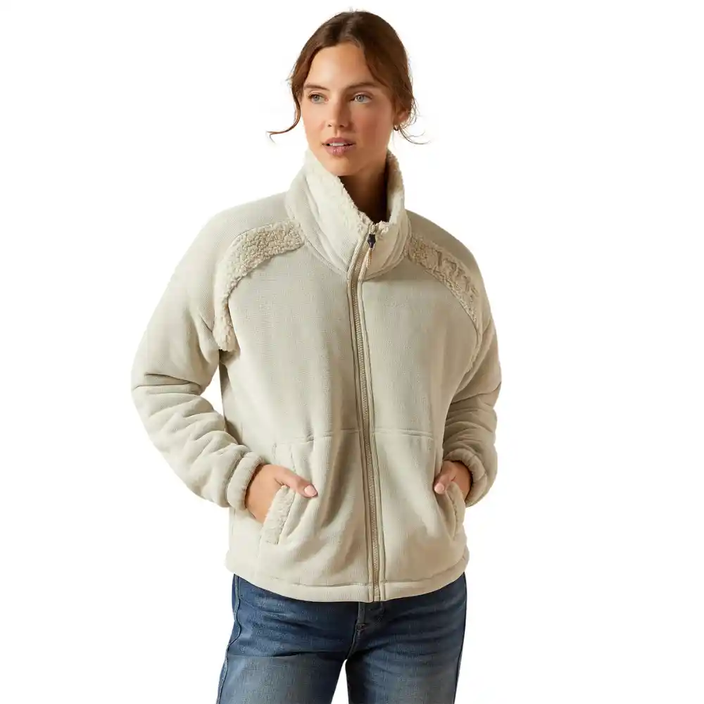Ariat Ladies Lafayette Full Zip Fleece Pelican