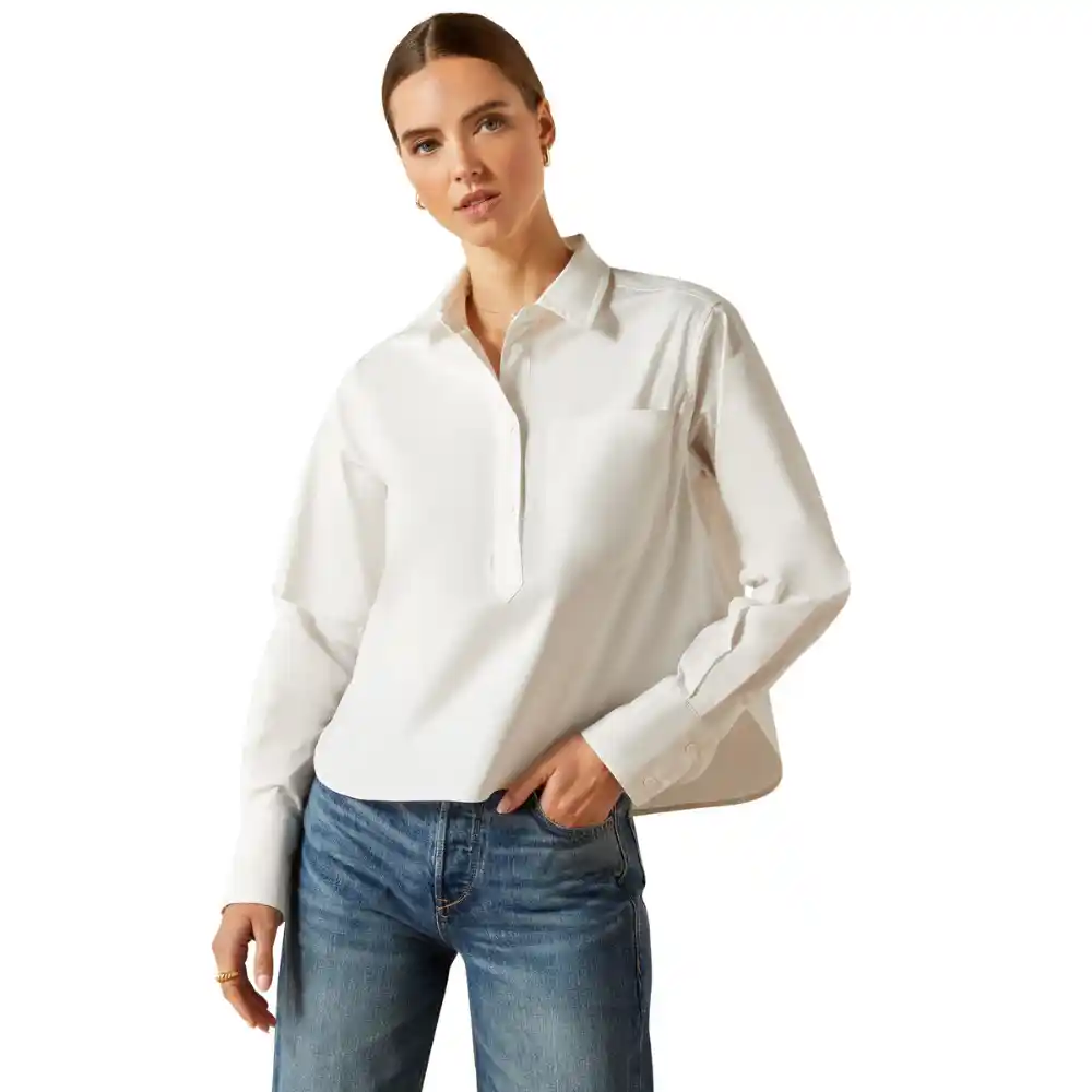 Ariat Ladies Osney Blouse White Alyssum