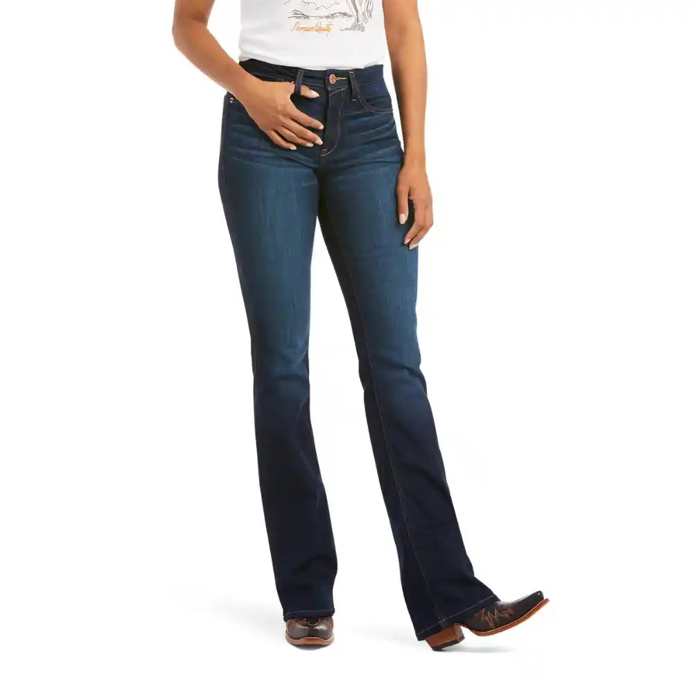 Ariat Ladies R.E.A.L. High Rise Ballary Boot Cut Jean Pennsylvania