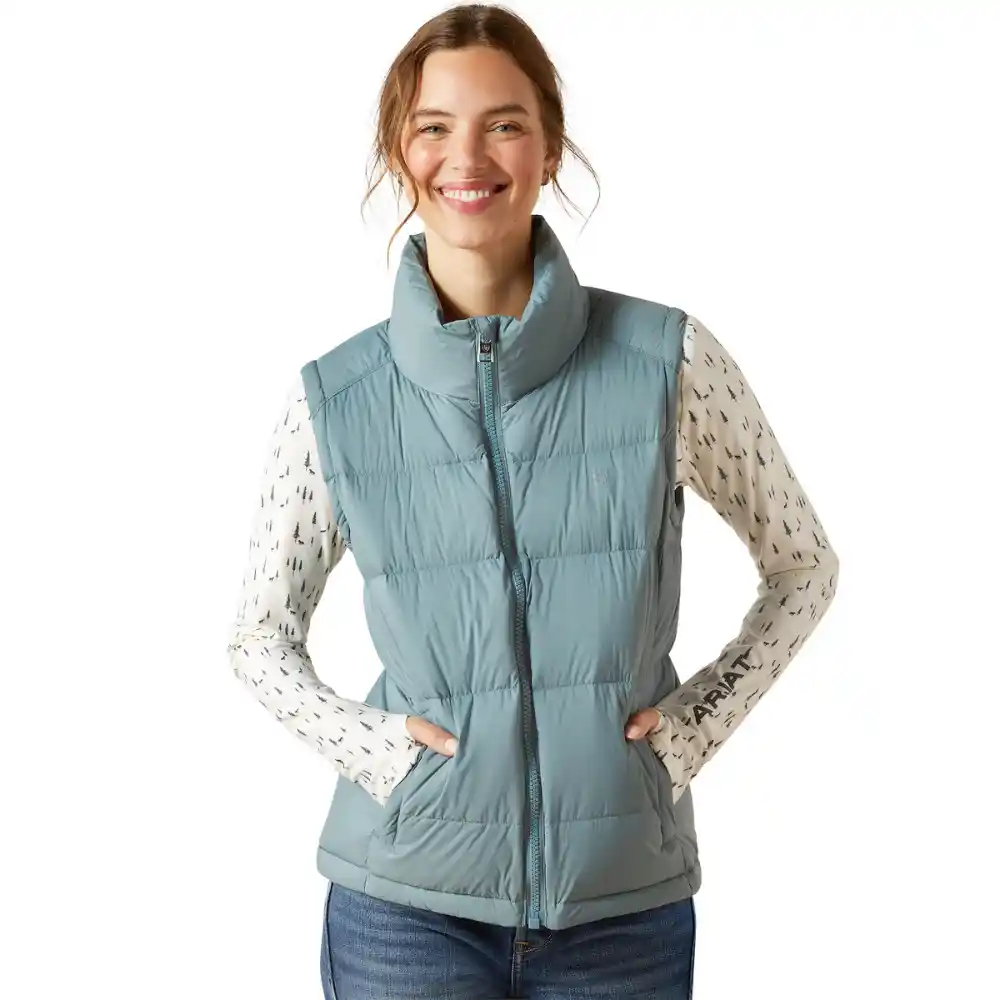 Ariat Ladies UltraPuff Down Vest Steel Sage