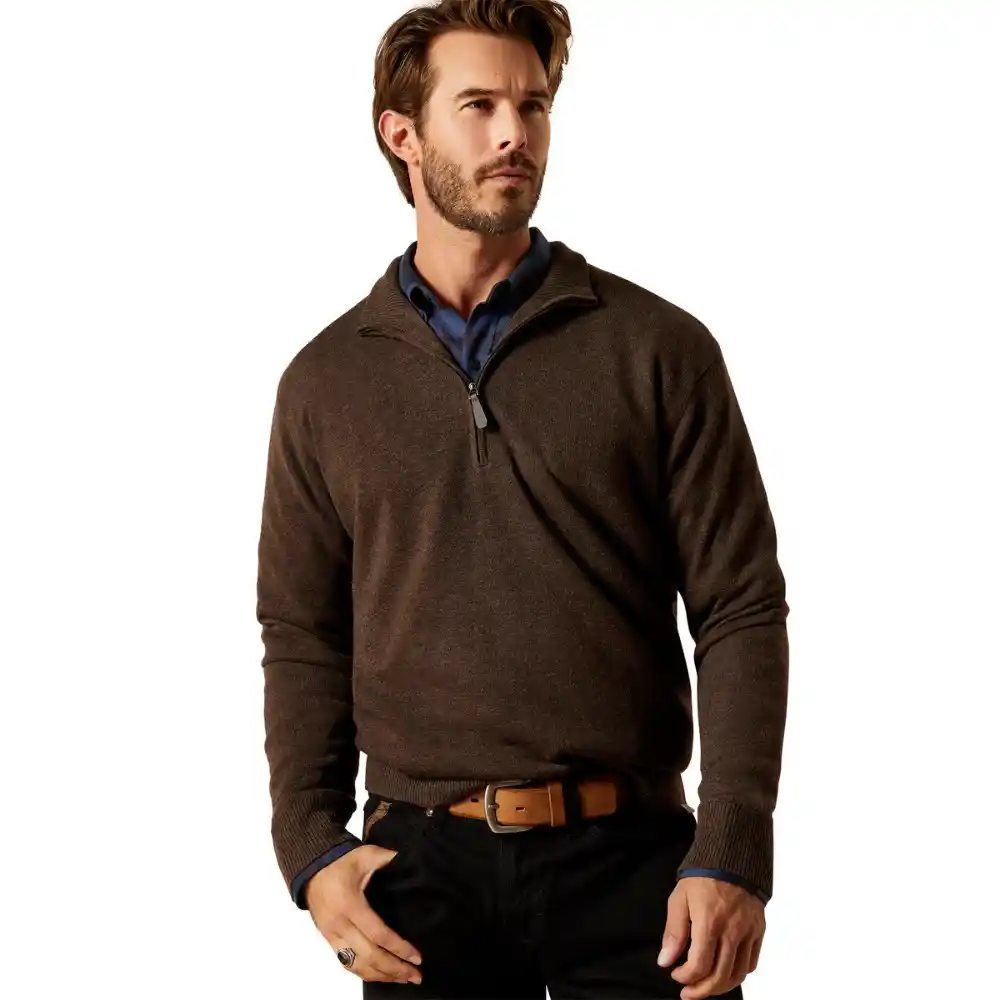 Ariat Mens Bolinas Sweater Brown Heather