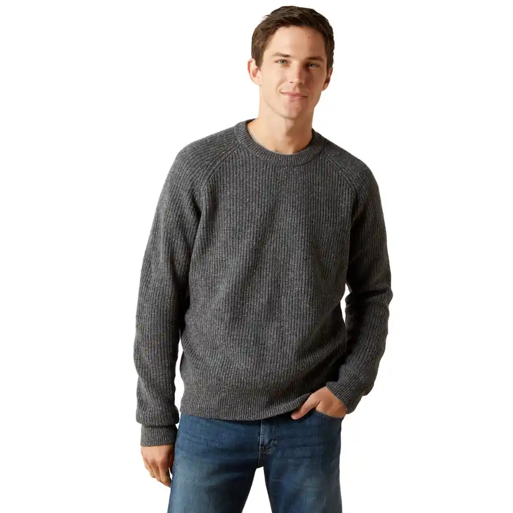 Ariat Mens Heddon Sweater Charcoal