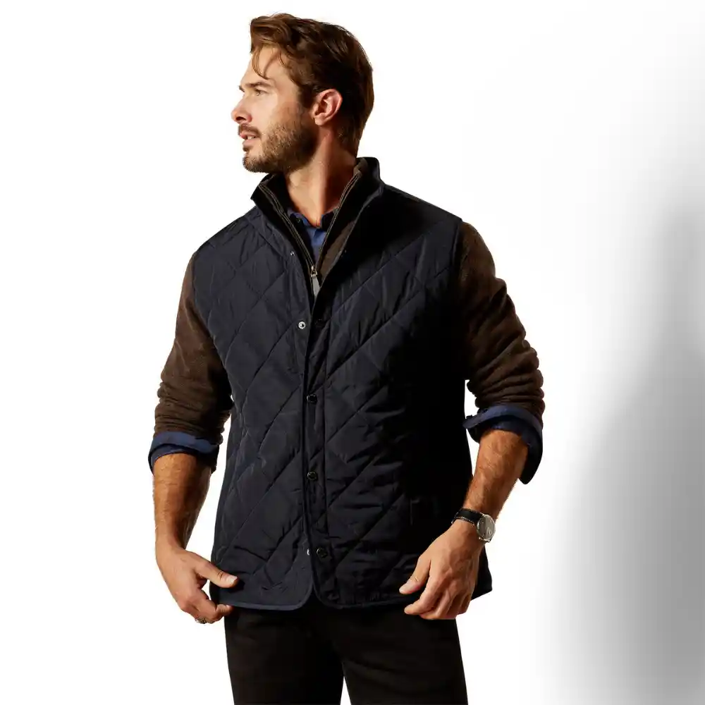 Ariat Mens Woodside Vest Navy