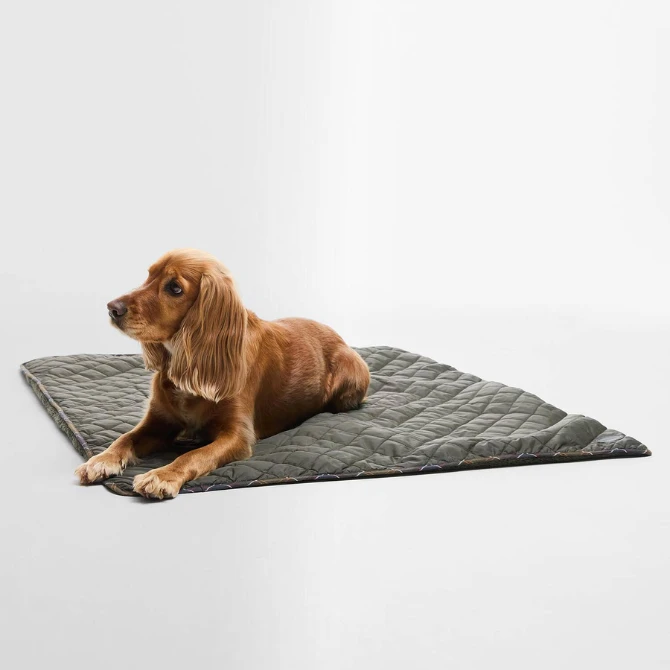 Barbour Dog Quilt & Fleece Blanket Olive