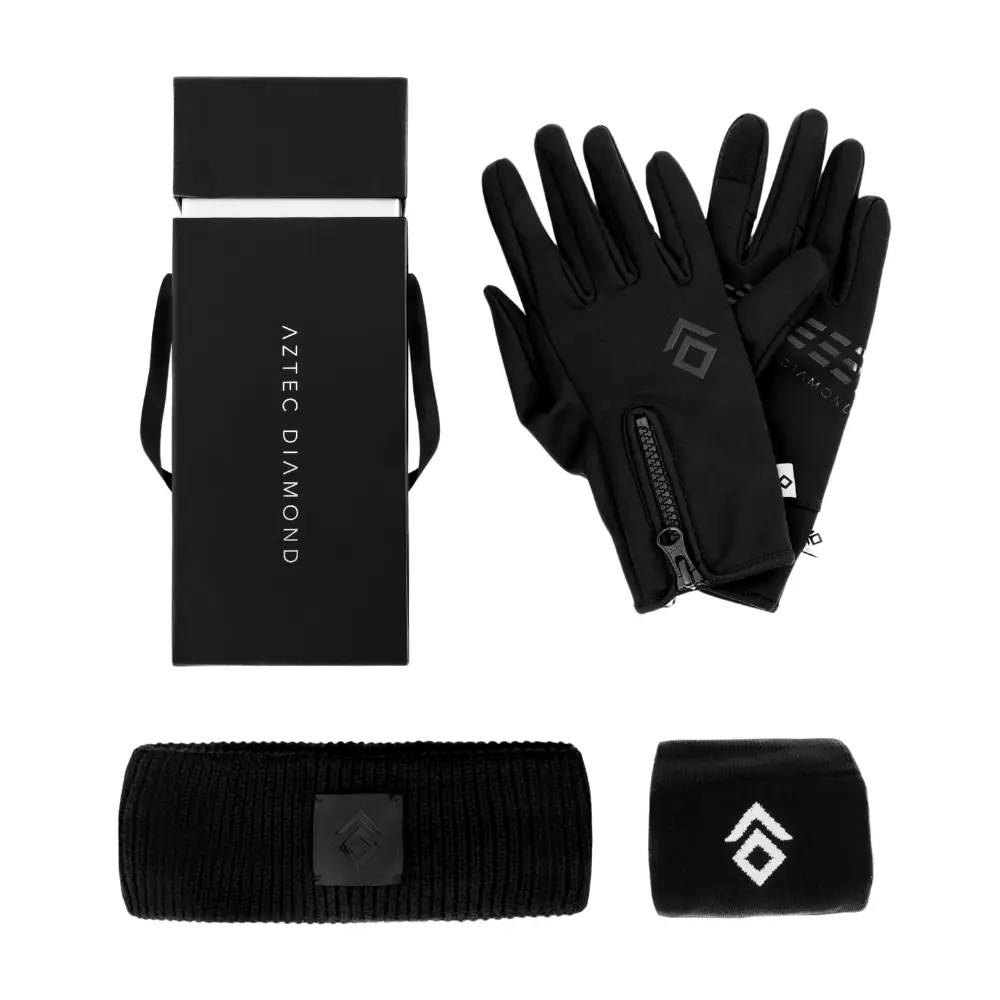 Aztec Diamond Winter Accessories Gift Box Black