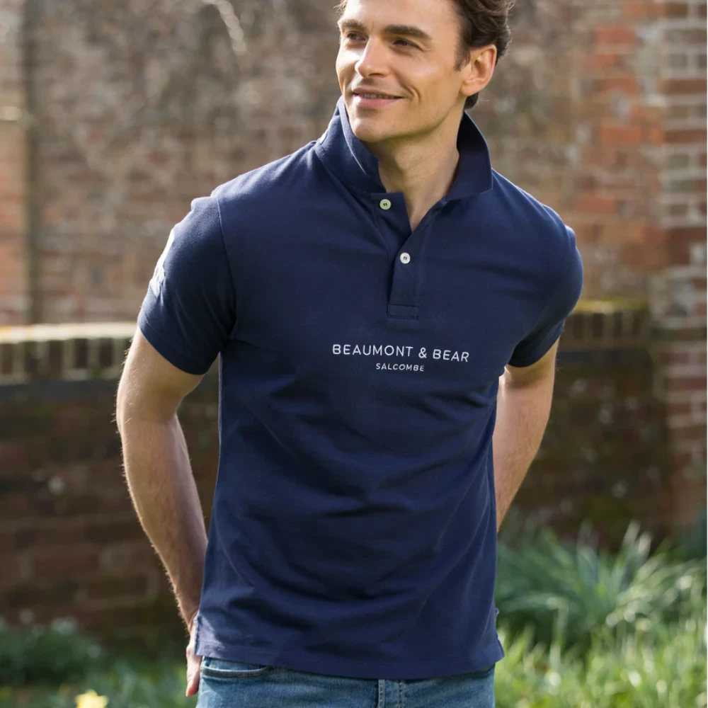 Beaumont & Bear Mens Beadon Polo Shirt Navy