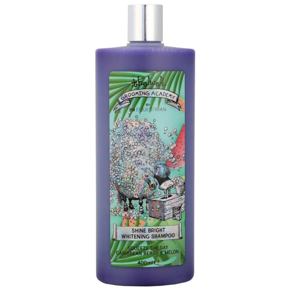 Hy Equestrian Thelwell Grooming Academy Shine Bright Whitening Shampoo 400ml