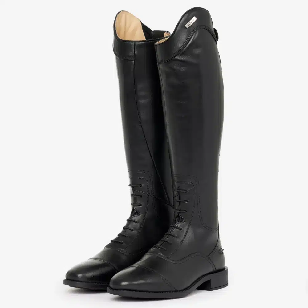 LeMieux Childrens Junior Long Leather Field Riding Boot Black