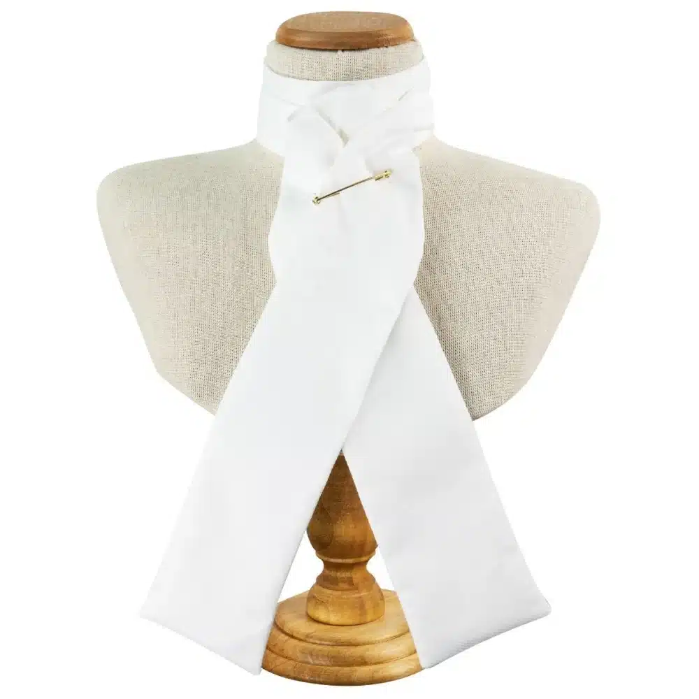 Racesafe Marcella Cotton Stock Untied White