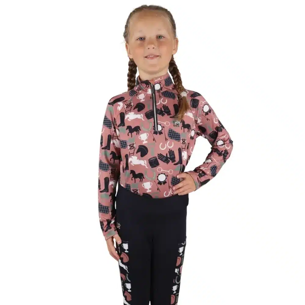 HY Equestrian Little Rider Childrens Pony Passion Base Layer