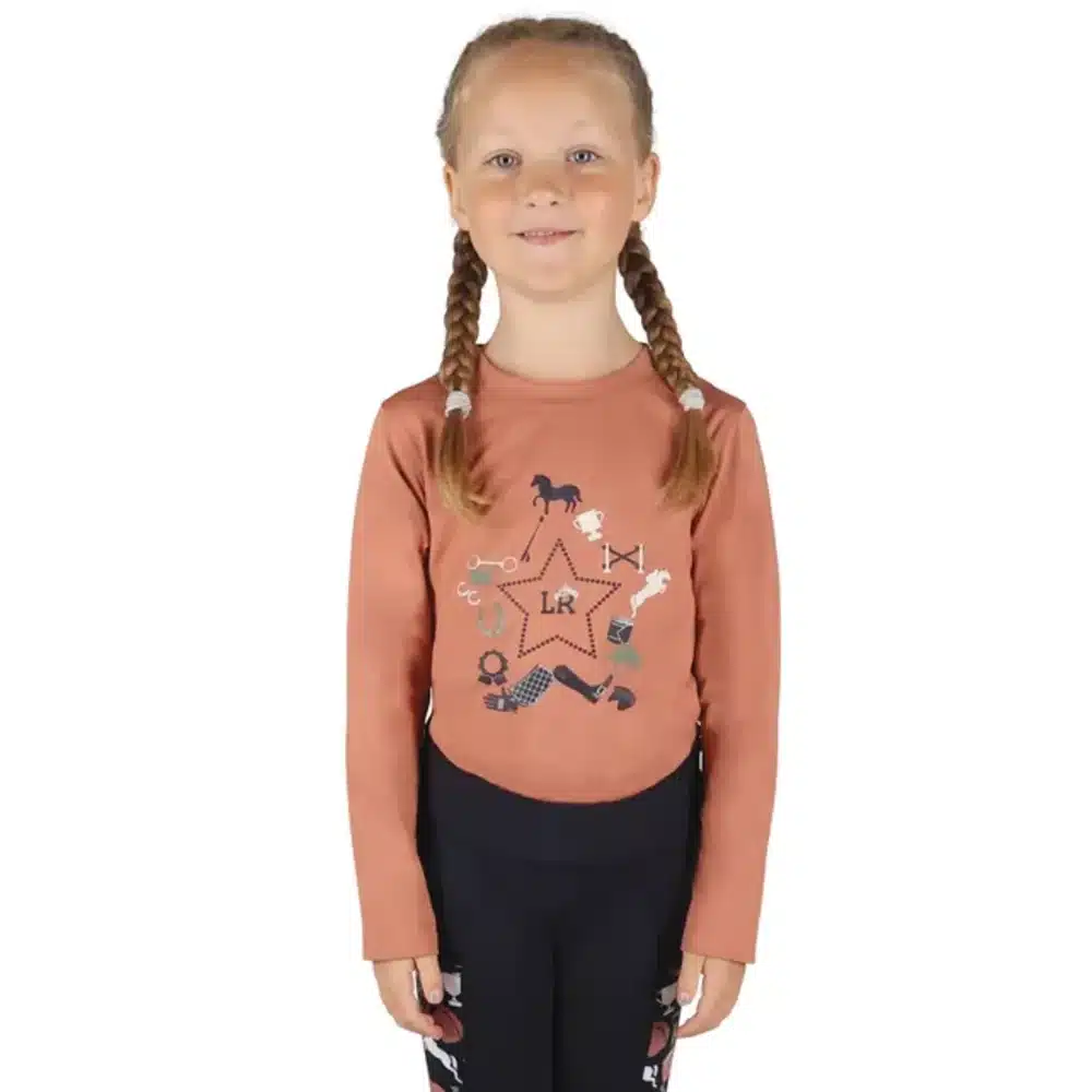 HY Equestrian Little Rider Childrens Pony Passion Long Sleeve Top