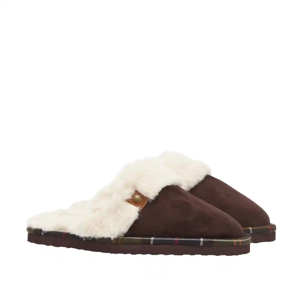 Barbour Ladies Claudia Mule Slipper Camel