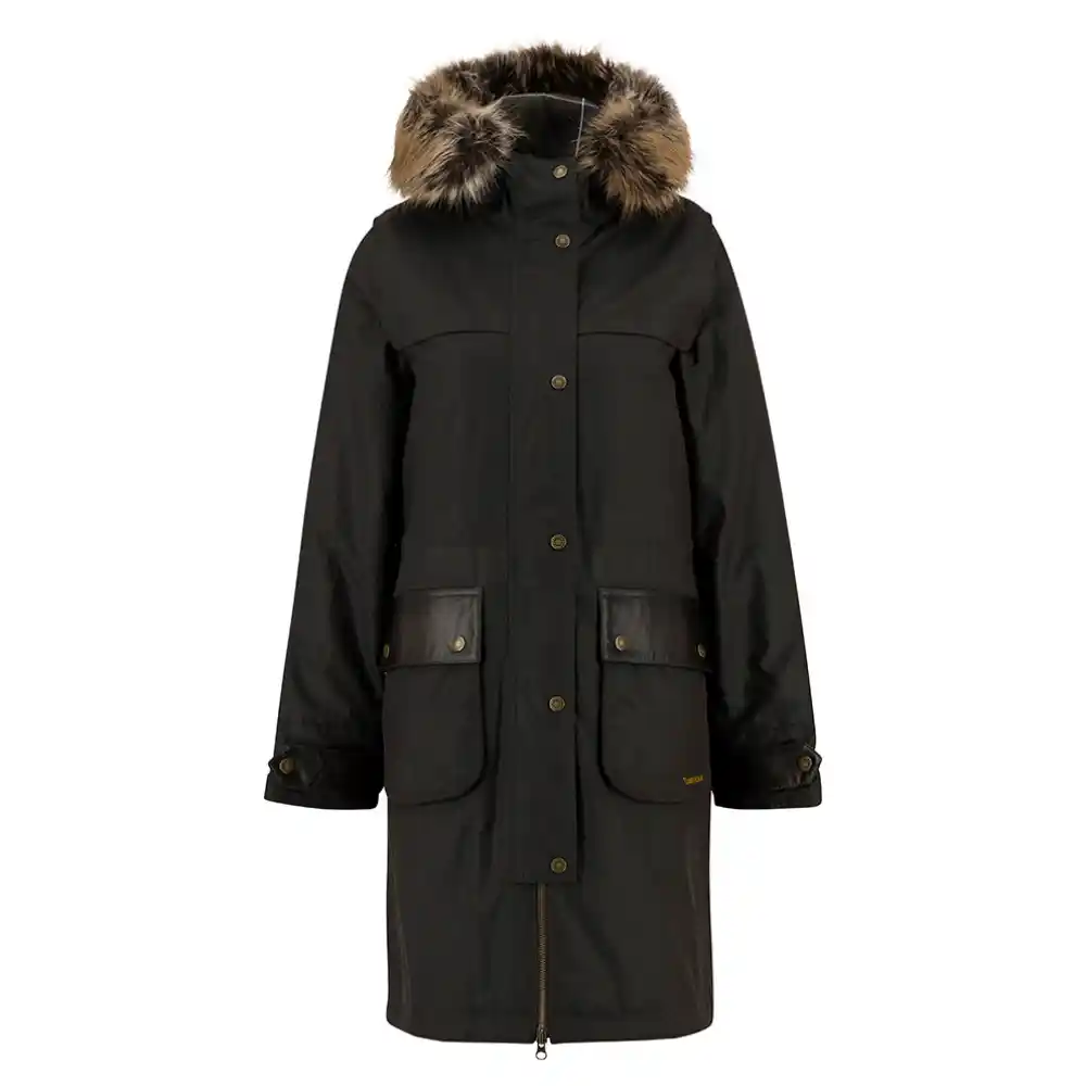Barbour Ladies Durham City Parka Wax Rustic