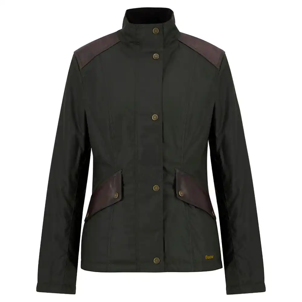 Barbour Ladies Fern Wax Jacket Fern Classic Tartan