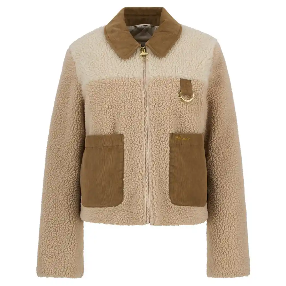 Barbour Ladies Malena Fleece Natural Ecru
