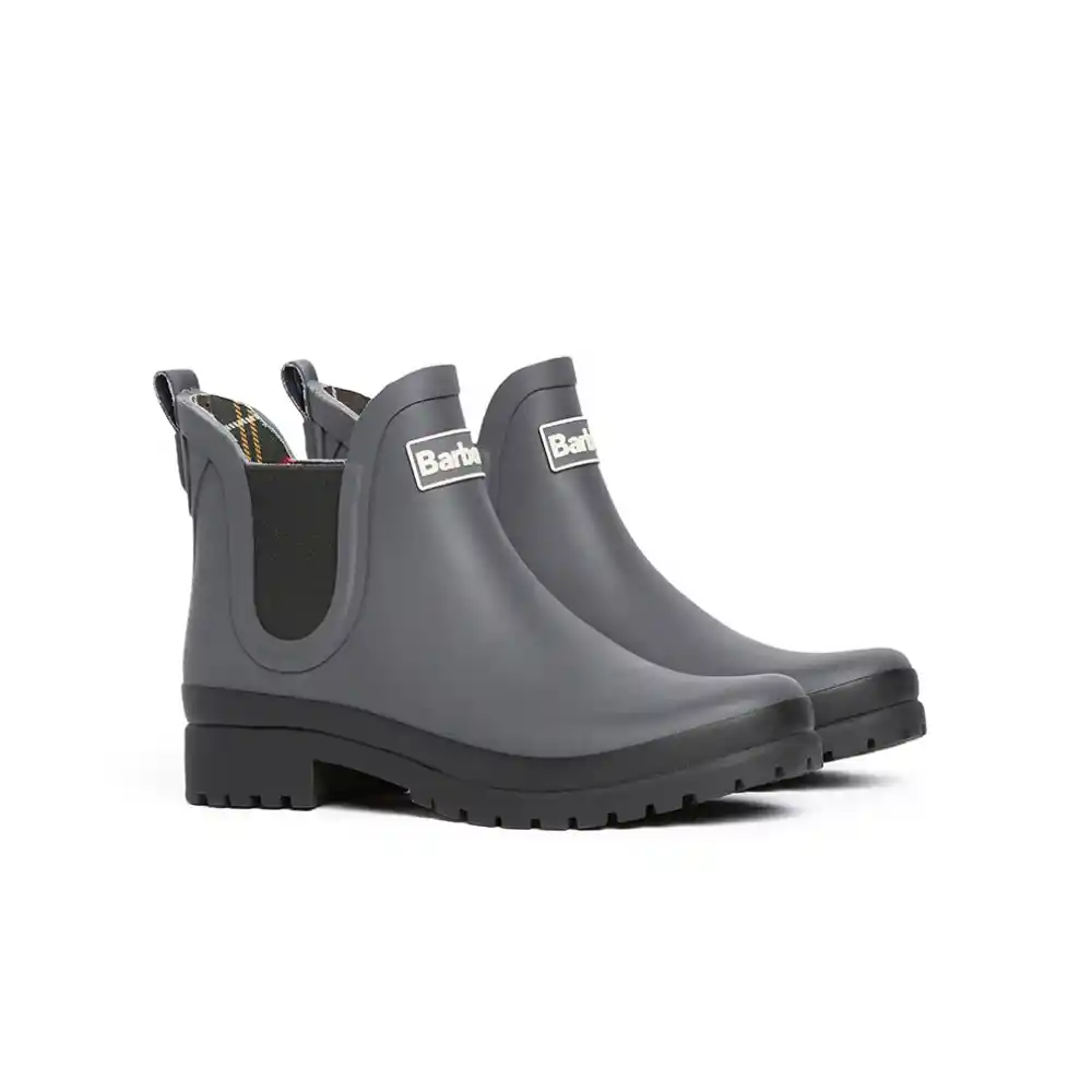 Barbour Ladies Mallow Welly Charcoal Black