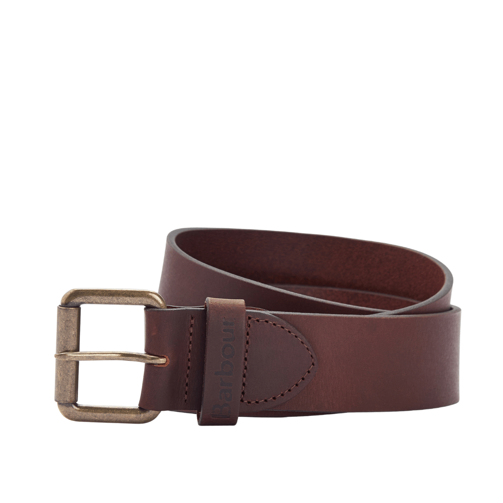 Barbour Mens Allanton Leather Belt Brown