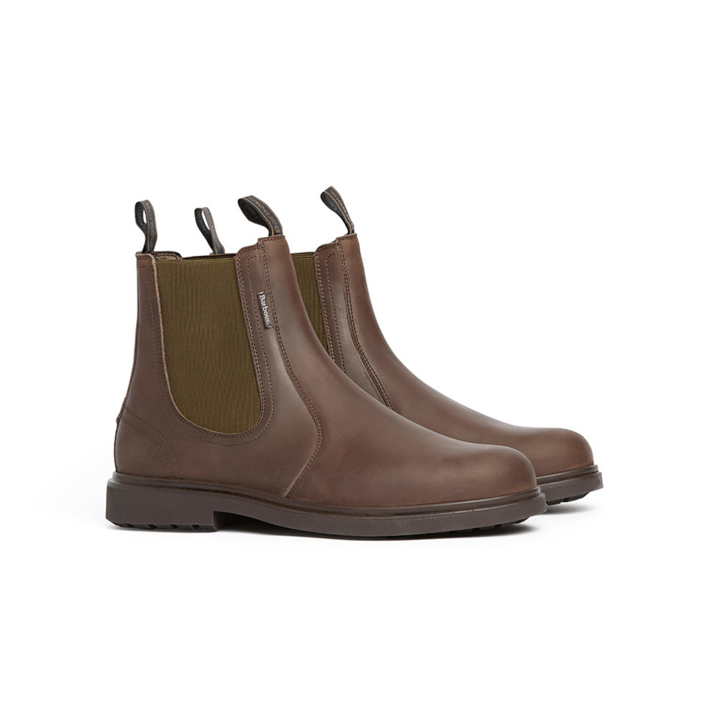Barbour Mens Hale Chelsea Boot Dark Brown