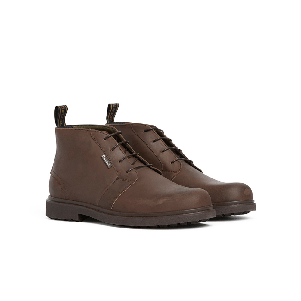 Barbour Mens Meays Chukka Boot Dark Brown