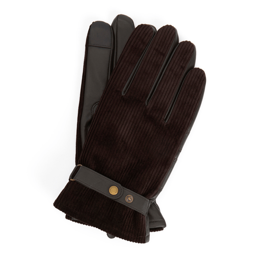 Barbour Mens Nelson Waterproof Gloves Brown