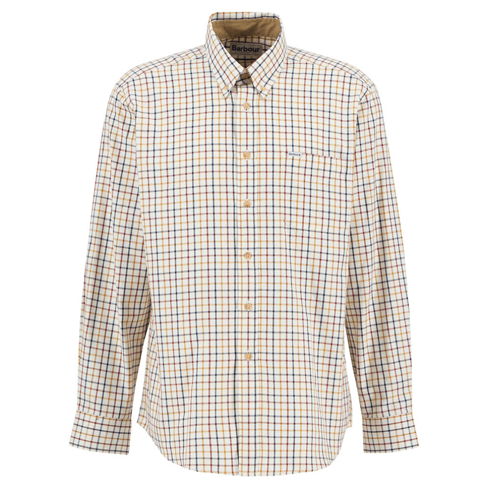 Barbour Mens Sporting Tattersall Regular Shirt Copper