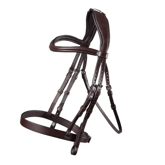 Shires Lusso Hunter Cavesson Bridle Havana