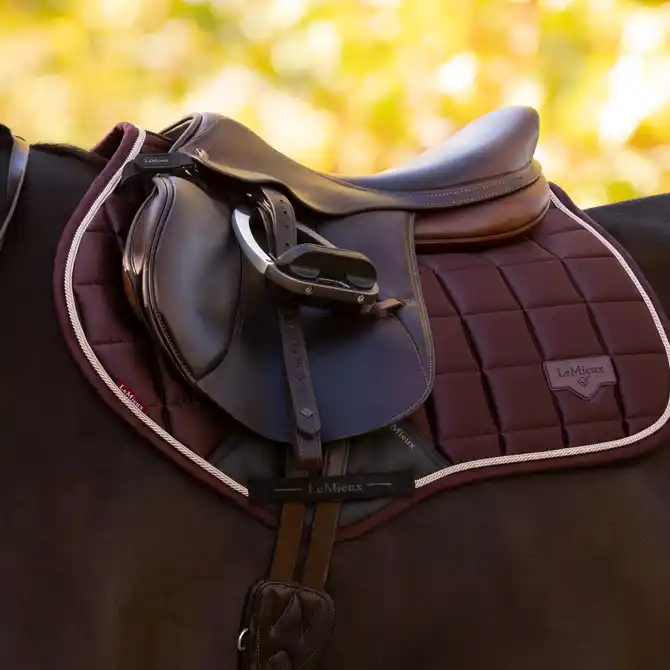 LeMieux Loire Classic Close Contact Saddle Pad Damson 1
