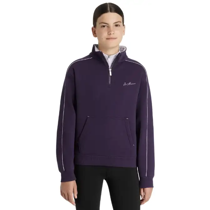 LeMieux Young Rider Kate Quarter Zip Sweat Juniper_Lilac